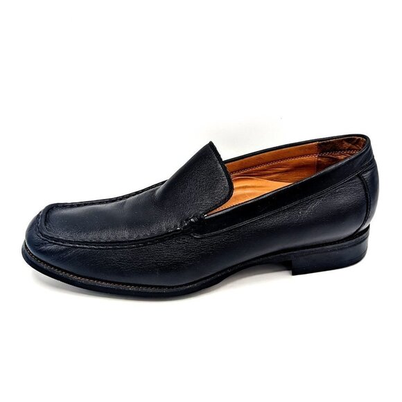 Abeo Bio System Moc Toe Venetian Comfort Shoe Loafers Black Leather Mens 12 (46) - Picture 1 of 8